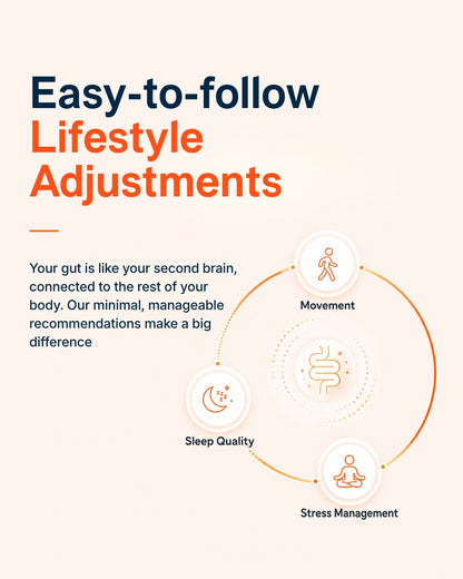 Easy lifestyle adjustments for gut health — movement, sleep quality and stress management